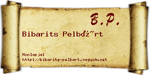 Bibarits Pelbárt névjegykártya